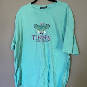 NWT Plus Size Aqua Nasty Gal Tennis Graphic Tee